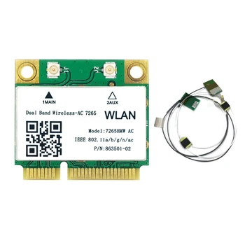 1200Mbps compatibil Bluetooth 4.2 Mini PCI-E placa Wifi AC7265 Wireless 802.11 ac 7265 2.4 G 5Ghz Pentru Laptop 7260HMW T3EB