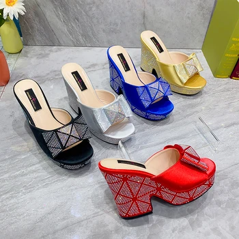 2023 Moda din Africa de Nunta Pantofi pentru Femei Încrustat Zidărie cu Toc pentru Femei de Moda Pantofi italieni de Top Petrecere, Pantofi