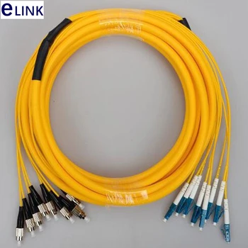 30m 12 nuclee de fibre patchcord SM pachet jumper LC SC FC ST ramură cablu 2.0 mm Singlemode fibra optica patch duce 12C pachet