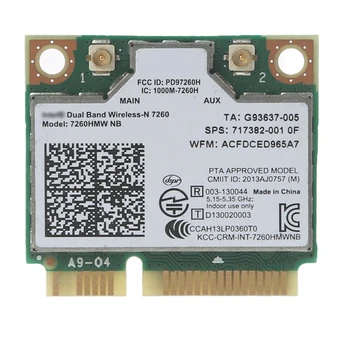 7260 7260NB 7260HMW pentru nb placa WiFi 717382-001 300Mbps Dual Band Mini PCIE