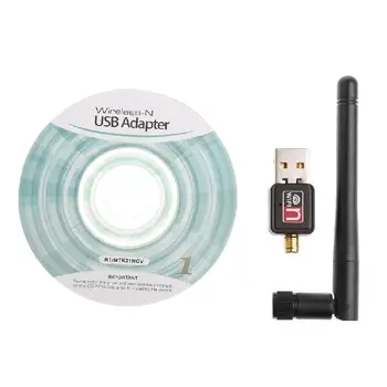 802.11 n/g/b 150Mbps USB2.0 LAN Card WiFi Adaptor Wireless Cu Antena