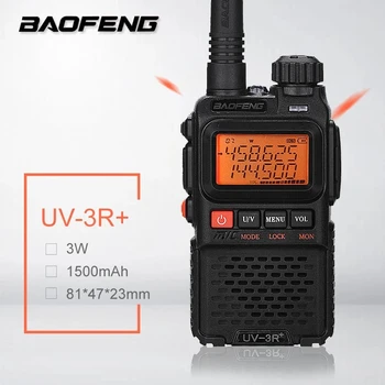 Baofeng UV-3R Plus Mini Walkie Talkie radio Portabila UHF VHF Două Fel de Radio Comunicador uv3r Ham Radio de Emisie-recepție FM radio