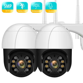 BESDER 5MP PTZ Camera Wi-Fi Inteligența Artificială Omului de Detectare a Mișcării Impermeabil CCTV Camera Ip Audio 2-Way IR Noapte Viziune