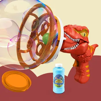 Bubble Blower Jucărie De Moda De Desene Animate De Mână Dinozaur Fan Bubble Blower Jucărie Parcare Jucarie Masina De Bule Cu Bule De Jucărie