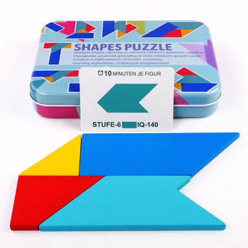 Copii Puzzle-uri 3D Jucărie din Lemn forme Geometrice Puzzle Copii de Învățare de Învățământ de Lemn Jucarii pentru Copii Joc Cadou