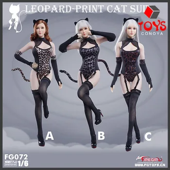 Fata de foc Jucării FG072 1/6 Feminin Sexy Leopard Costum fără Sudură Ciorapi Model Accesorii se Potrivesc 12