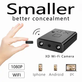 Mini Wifi Supraveghere Camera HD 1080P IR-CUT Viziune de Noapte De 90° Unghi de Vizualizare de Detectare a Mișcării de Protecție de Securitate Mini Camera