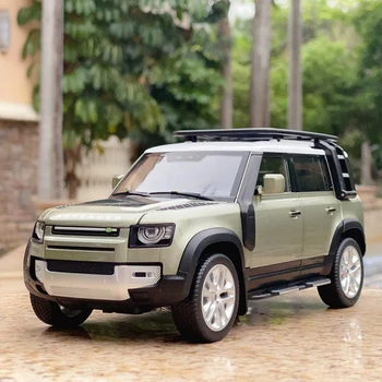 New1:18 Land Rover Defender Aliaj Model de Masina de Sunet și Lumină de Simulare Decor Masina de Colectare de Jucării pentru copii de Cadou Colecta ornament