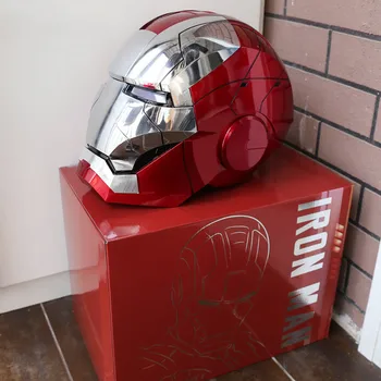 Noi Disney Casca Iron Man 1:1 Mk5 Control Vocal Ochii Cu Lumina Modelul Jucării Pentru Adulți Electric Portabil Cadou De Crăciun