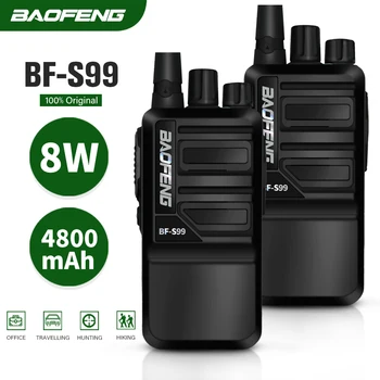 Noi Două Fel de Radio Baofeng BF-S99 8W 4800mAh Portabil Mini Walkie Talkie 400-470MHz UHF Radio FM Transceiver USB de Încărcare Rapidă