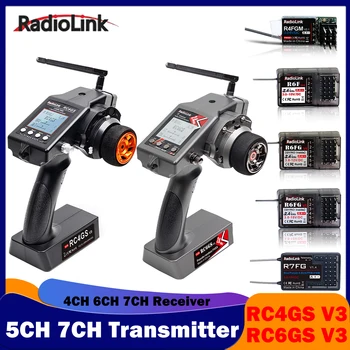 RadioLink 5CH 7CH Transmițător RC4GS RC6GS V3 2.4 G Control de la Distanță R4FGM R6FG R7FG Gyro Receptor pentru Masina RC Barca Model de Vehicul Jucărie