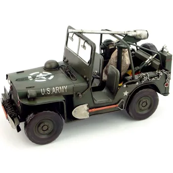 Retro Fier de Artă al doilea Război Mondial Camioane Militare Model de Măiestrie Rafinat Adult Colecție Cadou de Afișare de Suveniruri Ornament