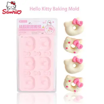 Sanrio Hello Kitty Gel De Siliciu Mucegai De Uz Casnic Tort Gogoasa Non Stick Ușor De Curățat De Siguranță Material Moale Rezistent Prietena Cadou