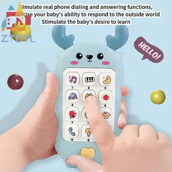 Telefon Copil Jucărie Muzică De Sunet De Telefon De Dormit Cu Jucării Teether Simulare Telefon Copii Sugari Devreme Jucărie De Învățământ Cadou De Ziua De Nastere