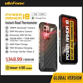Ulefone Power Armor 18 5G Telefon Robust 17RO RAM moblie telefon 256GB ROM 108MP 66W 9600mAh Android 12 moblie telefon Globală versiune